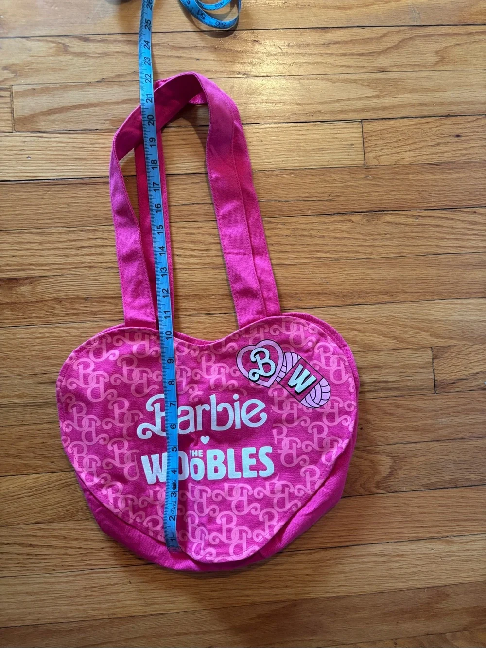 Barbie The Woobles Heart Tote Bag - Pink